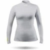 Zhik Womens ECO Spandex Rash Guard Long Sleeve - Platinum -COAST WATER SPORTS Shop 2023 Zhik DTP 0063 W PLT Front