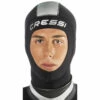 Cressi Womens 5mm Wetsuit Hood - Black/Silver -COAST WATER SPORTS Shop Cressi Neoprene Wetsuit Hood 1 1